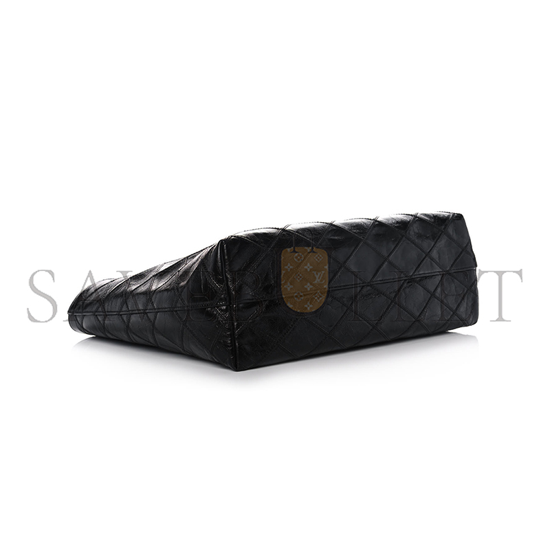Y*L east west shopping tote quilted crinkled glossed-leather 394195939309 (38*28*13cm)